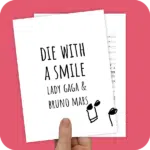 arrangement_die with a smile_lady gaga_bruno mars