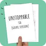 koor muziek arrangement_unstoppable_sia_gospel SATB SSAA SAB